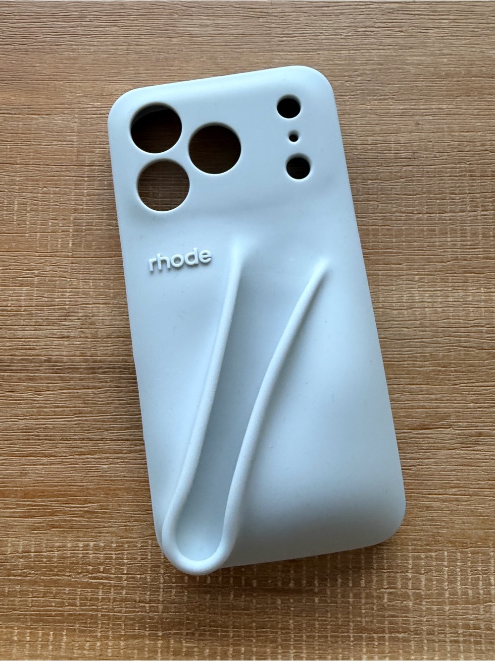 RHODE Soft-Touch Light Gray Phone Case with for iPhone 17 pro